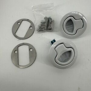 2 Pack Boat Slam Latch 2" RV Camper Boat White New Marine Hardware